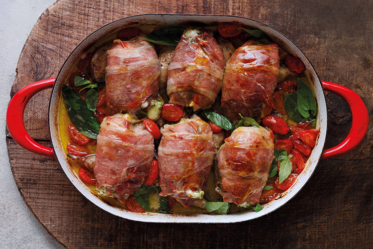 Stuffed & Tipsy Baked Partridges