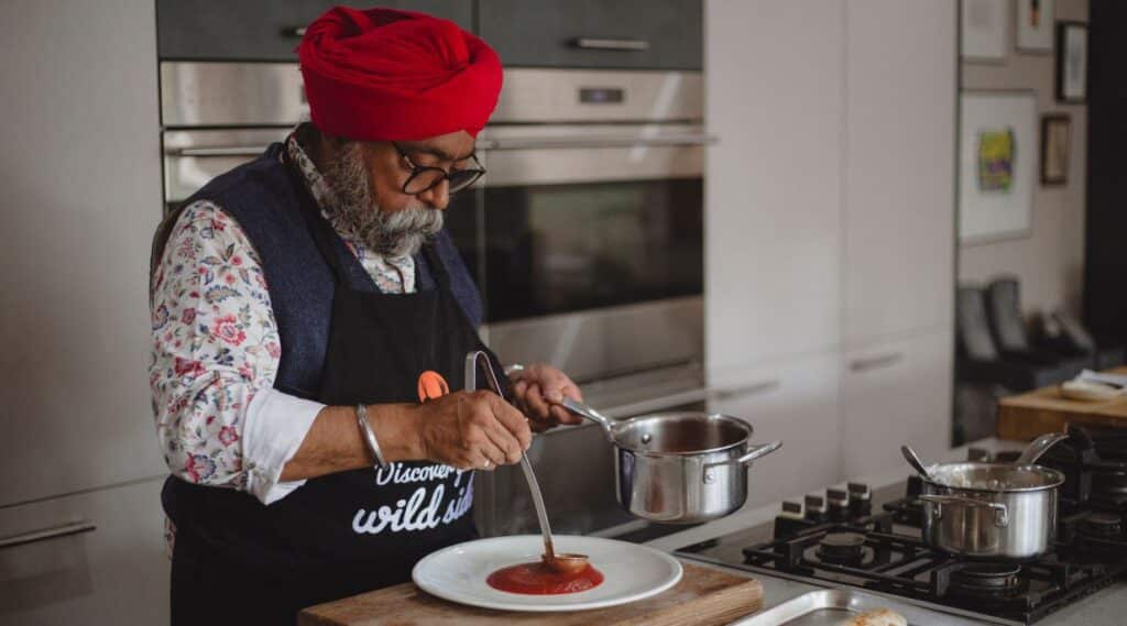 Tony Singh cooks grouse parmo