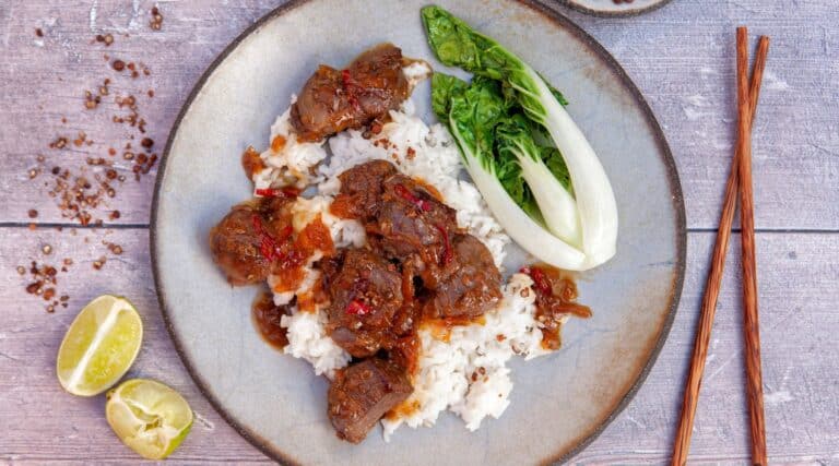Vietnamese Caramel Venison with Kampot Pepper and Pak Choi